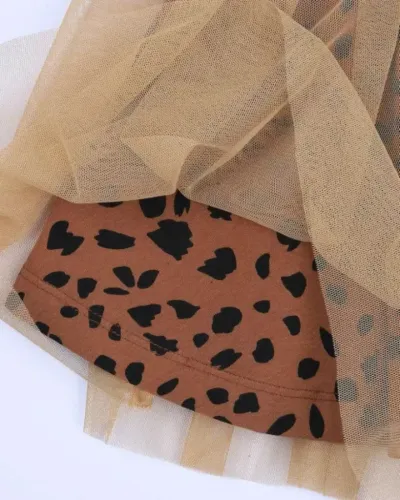 Chicco Suknja za djevojčice Leopard, Narandžasta