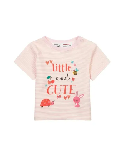 Minoti Set Majica za djevojčice Cute, 3 Komada, Šarene
