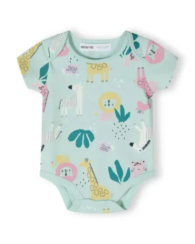 Minoti Set bodija za bebe Jungle, 2 Komada, Šareni