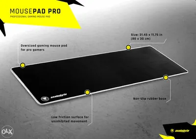 Snakebyte Gejmerska podloga za miš PC Mouse Pad Pro