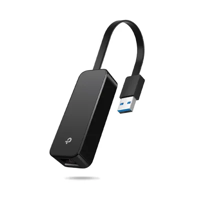 TP-Link Adapter USB 3.0 to Gigabit Ethernet Network Adapter, 1 10/100/1000Mbps RJ45, D0UE306, Crni