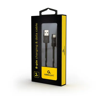 Gembird Lightning USB kabl, 2m, Crni