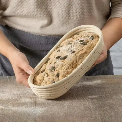 Fackelmann Košarica za pečenje hljeba, 30cm, Krem