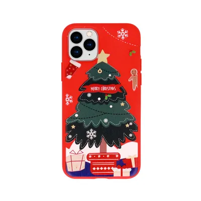 Zaštitna maska Christmas case za iPhone 12/12 Pro, Crvena