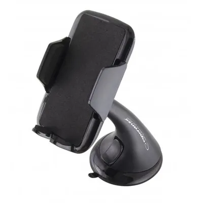 Esperanza Univerzalni vjetrobranski držač za auto za mobitel, 55-85mm, vakum EMH113, Crni