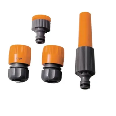 Papillon Ravna mlaznica + 3 spojnice 1/2" - set, Narandžasta