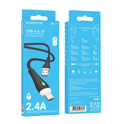 Borofone USB kabl BX100 Advantage charging data Type-C 1m, Crni