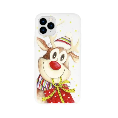 Zaštitna maska Christmas case za iPhone 12/12 Pro, Bijela
