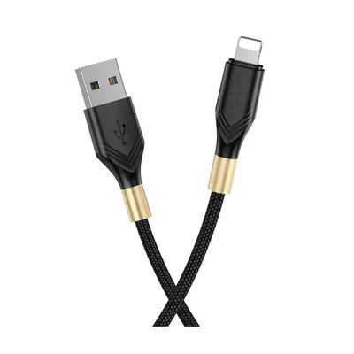 Borofone USB kabl BX92 Advantage charging data iPhone 1m, Crni