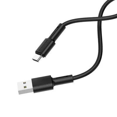 Borofone USB kabl BX31 Soft silicone charging data kabl for Type-C 1m, 3A, Crni
