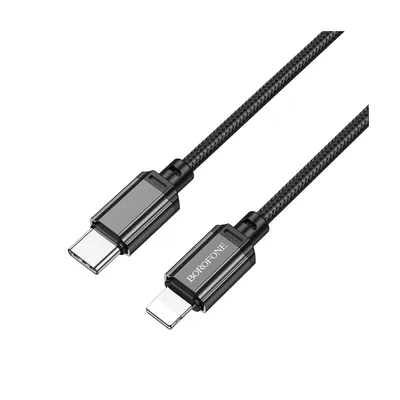 Borofone USB kabl BX87 Sharp PD charging data iPhone 1m, Crni
