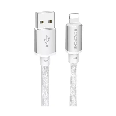Borofone USB kabl BX95 Vivid PD silicone charging 1m, 20W iPhone, Bijeli