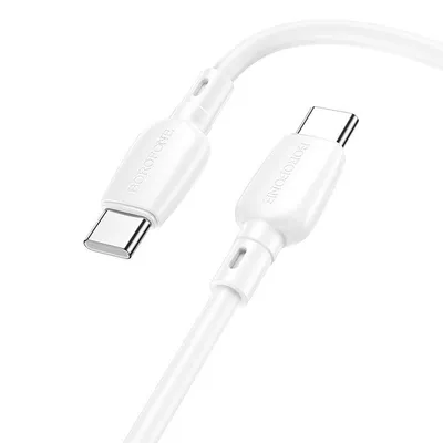 Borofone USB kabl Type-C to Type-C BX93 Super power 60W fast charging data, Bijeli