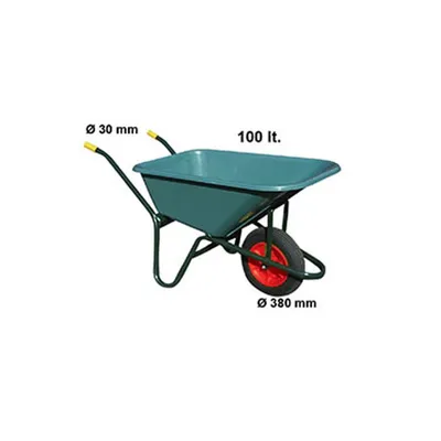 Vrtna kolica Standard plastično korito - 100 litara, Plava