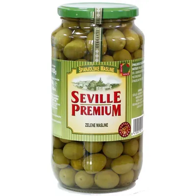 Seville Zelena maslina sa košpicom, 935g