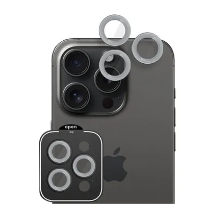 Positioner Staklo Kamere Metal iPhone 16 Pro/16 Pro Max Bijela