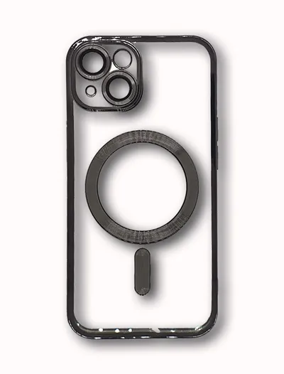 MagSafe Silikon iPhone 14 Crna sa Zaštitom Kamere