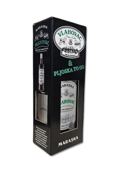Maraska Vlahovac 36% 0,7L + Pljoska - Gift box