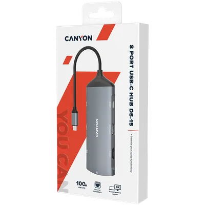 Canyon Priključna stanica DS-15, 8u1, Tamno- Sivi