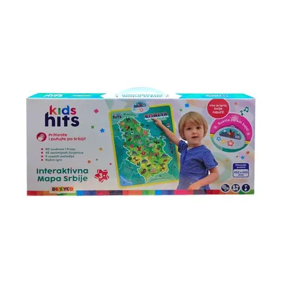 Kids hits Interaktivna mapa srbije KH07006, Šarena