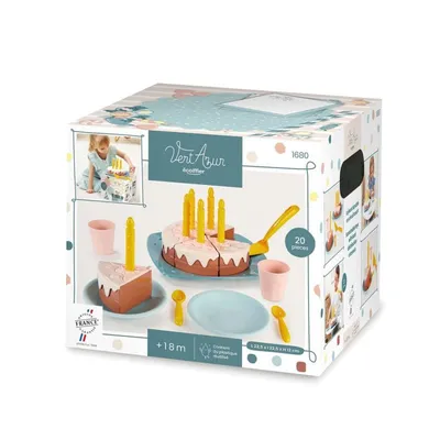 Ecoiffier Igračka rođendanska torta SM001680, Šarena