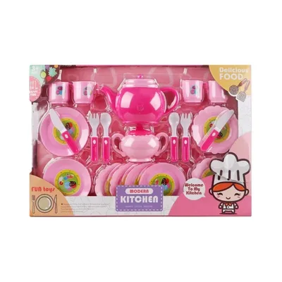 Fun toys Dječiji set za čaj 069560, Rozi