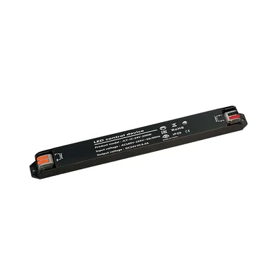 E-LIGHT Transformator Slim, SL-200W, 24V, Crni