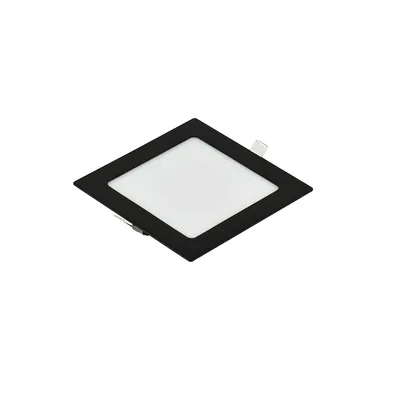 E-LIGHT LED Ugradni panel, Kvadratni, 3W, 3000K, Crni