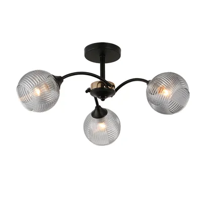 E-LIGHT Luster Reyes EL-90038-3, Crni