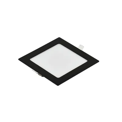E-LIGHT LED Ugradni panel, Kvadratni, 6W, 6500K, Crni