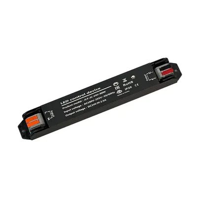 E-LIGHT Transformator Slim SL-60W, 24V, Crni