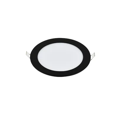 E-LIGHT LED Ugradni panel, Okrugli, 3W, 6500K, Crni