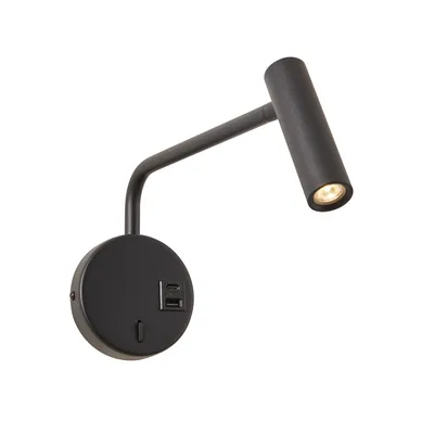 MASS-LIGHT LED Zidna lampa Cromwell ML-5724-3W, Crna