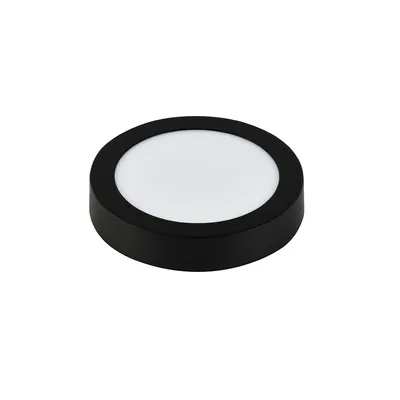 E-LIGHT LED Nadgradni panel, Okrugli, 30W, 3000K, Crni