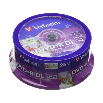 Verbatim DVD+R DL, 8.5 GB, 8x, 25 komada