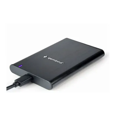 Gembird Kućište za externi 2.5" HDD EE2-U3S-6,USB Tip-C, Brušeni aluminijum, Crno