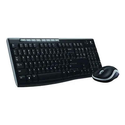 Logitech Set Tastatura+miš MK270, Bežični, Crni