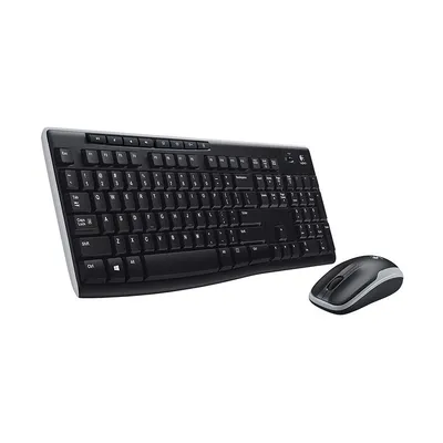 Logitech Set tastatura+miš MK270, Bežični, USA, Crni