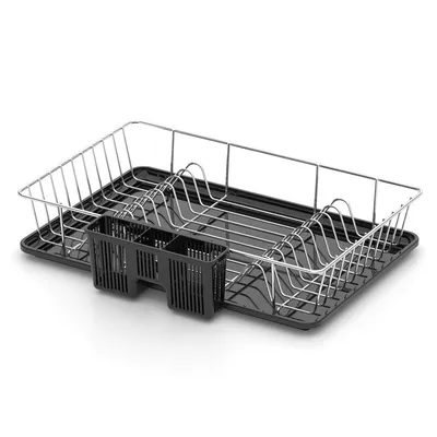 Aberto Design Cjediljka za suđe KB003, 49x38x9cm, Dvodijelna, Hrom