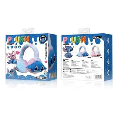 Plišane Bluetooth slušalice WBK871 BL, Plave