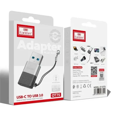 Earldom Adapter Plug and Play 3.0 ES-OT75 SS USB Type-C na USB 3.0