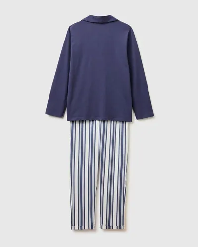 Benetton Muška pidžama 3MFL4P035-34H-L, Plava