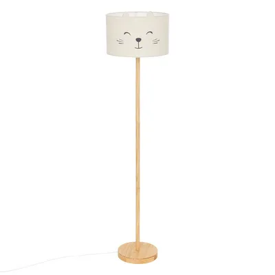 Atmosfera Dječja podna lampa, Maca, drvena, 152 cm