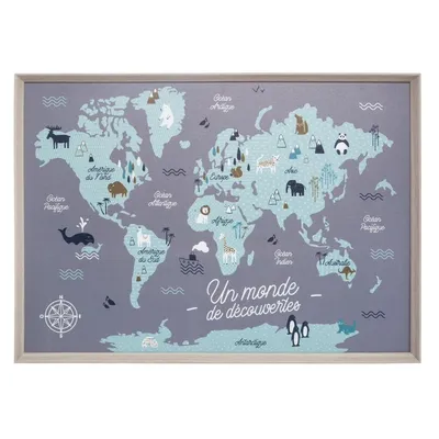 Atmosfera Slika za dječiju sobu, Mapa svjeta