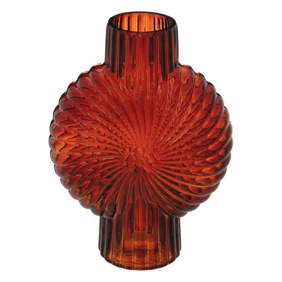 Atmosfera Staklena vazna Shell Rubin, 25 cm