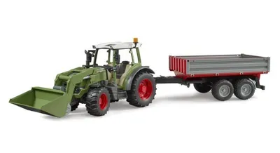 Bruder Utovarivačem i prikolicom Fendt Vario 211 S 2182, Zeleni