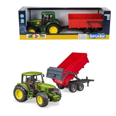 Bruder Traktor s prikolicom John Deere 2057, Zeleni