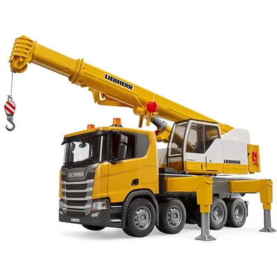 Bruder Kran Scania Super 560R Liebherr 3571, Žuti