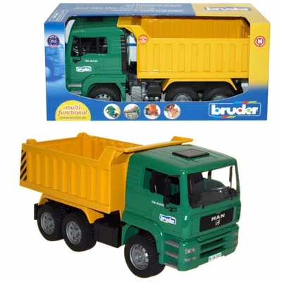 Bruder Kamion MAN TGA 2765, Zeleno-žuti
