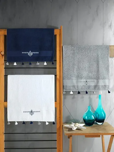 Milleryt Set od 3 ručnika, 50 x 90 cm, plavo-sive boje
